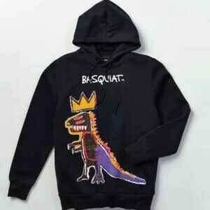 NEW Classic Jean Michel Basquiat Artwork Hoodie Pullover Sweater